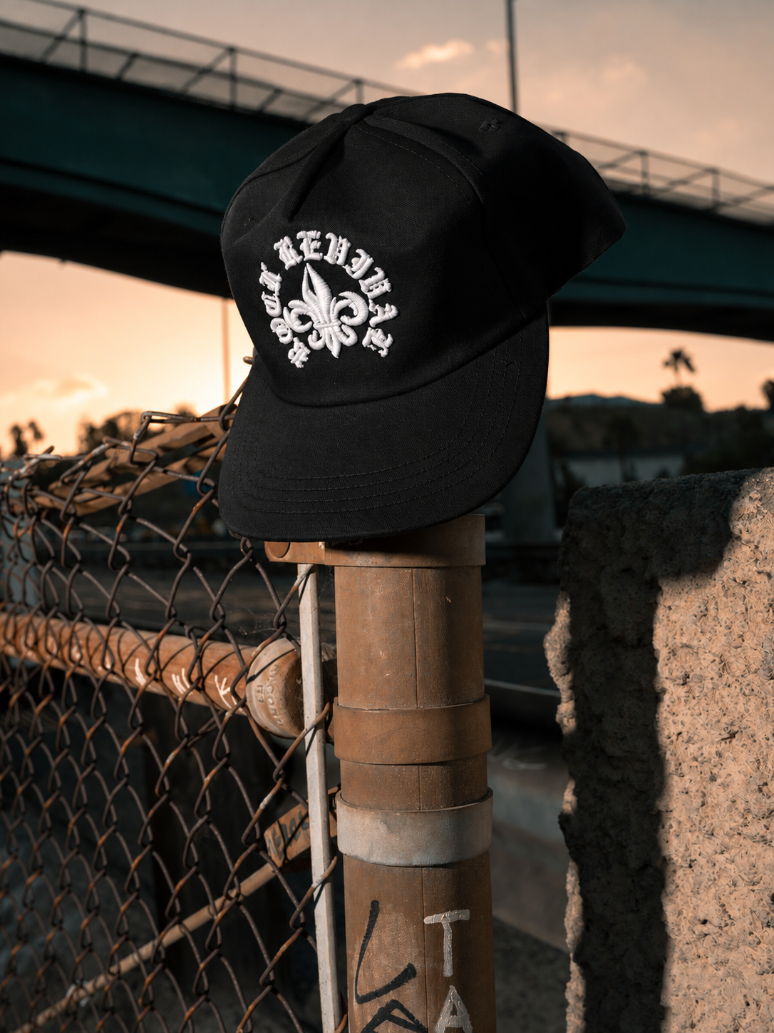 Rock Revival® Infernal Fleur Snapback Hat in Black