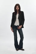 Heather Super Low-Rise Rocker Bootcut Jeans in Midnight Blue - Rock Revival®
