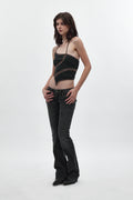 Heather Super Low-Rise Rocker Bootcut Jeans in Black Shadow - Rock Revival®