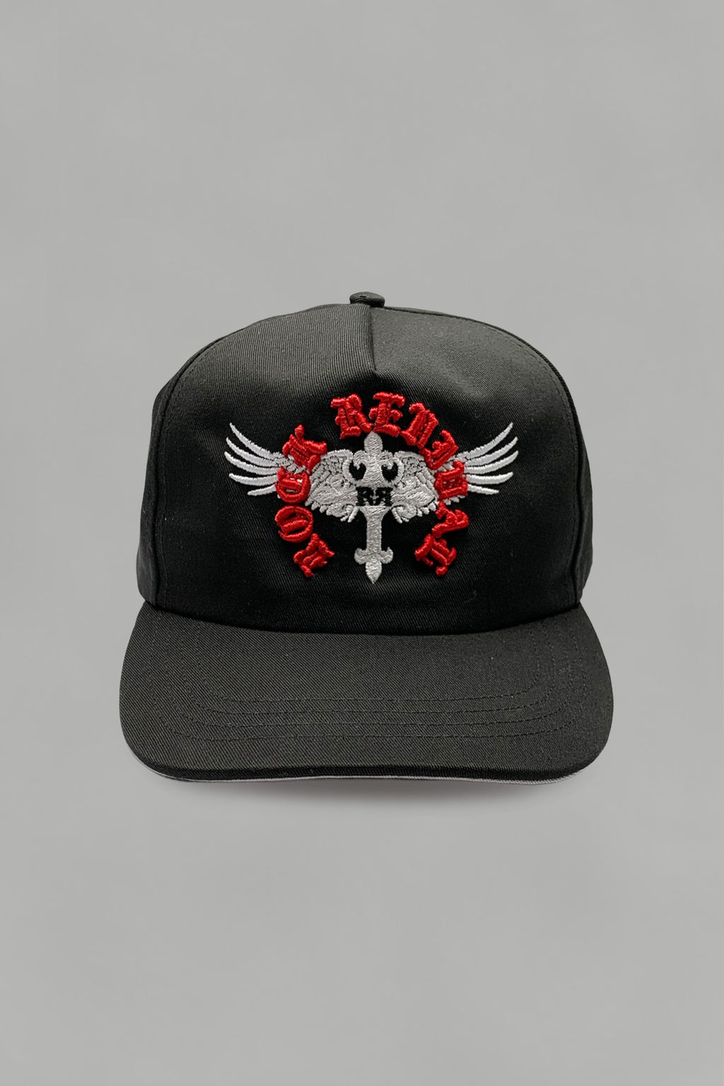 Rock Revival Winged Baroque Snapback Hat in Black