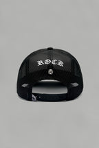 Rock Revival® Logo Snapback Trucker Hat in Black