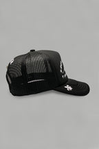 Rock Revival® Logo Snapback Trucker Hat in Black