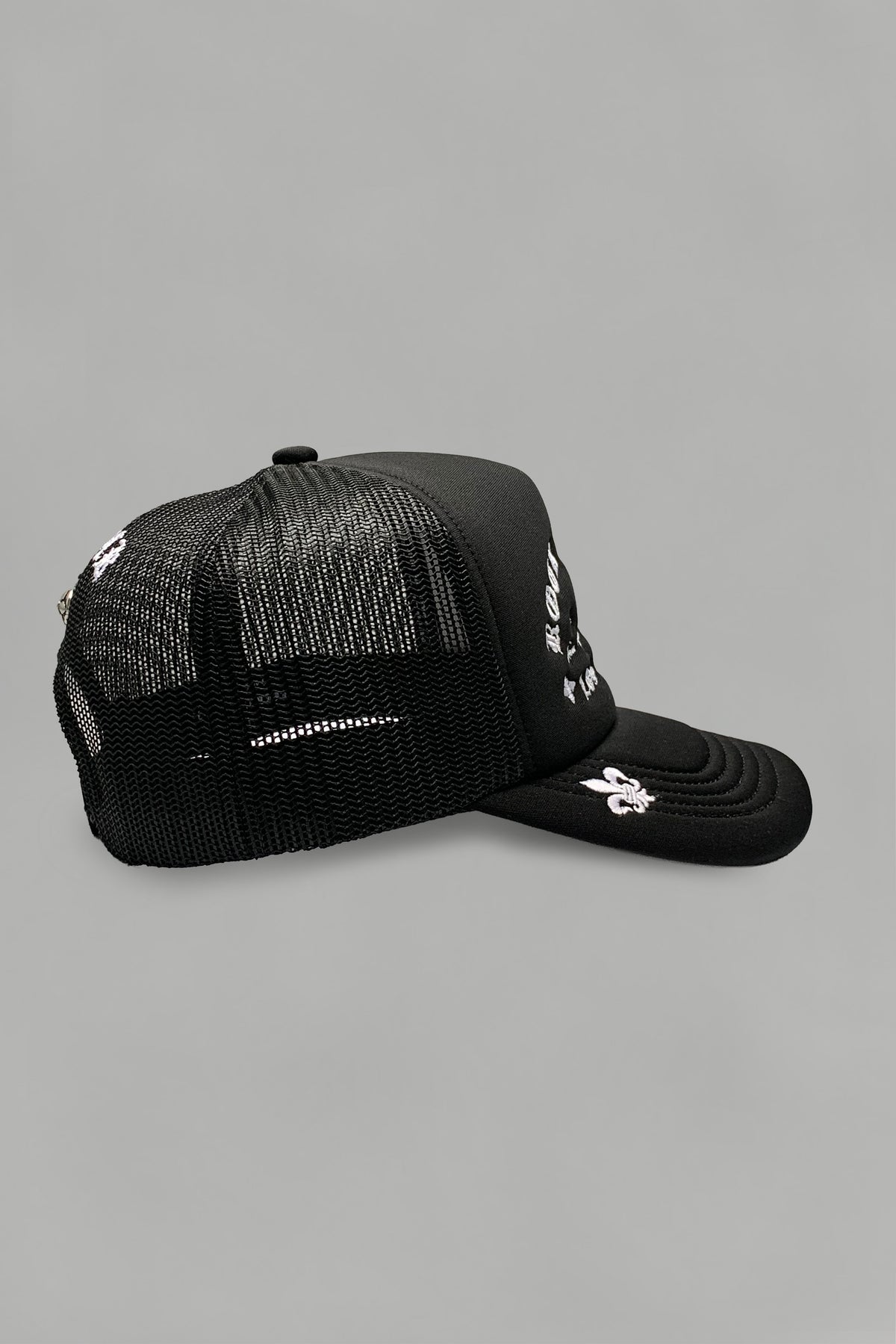 Rock Revival® Logo Snapback Trucker Hat in Black