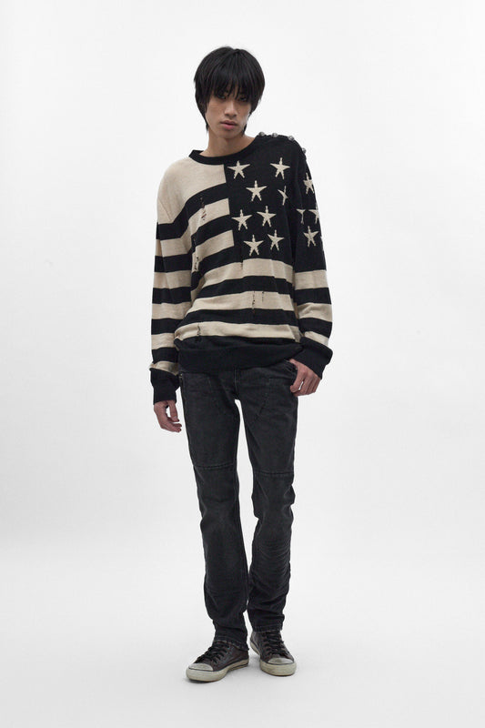 Huey Slim Straight Jeans in Charcoal Black - Rock Revival®