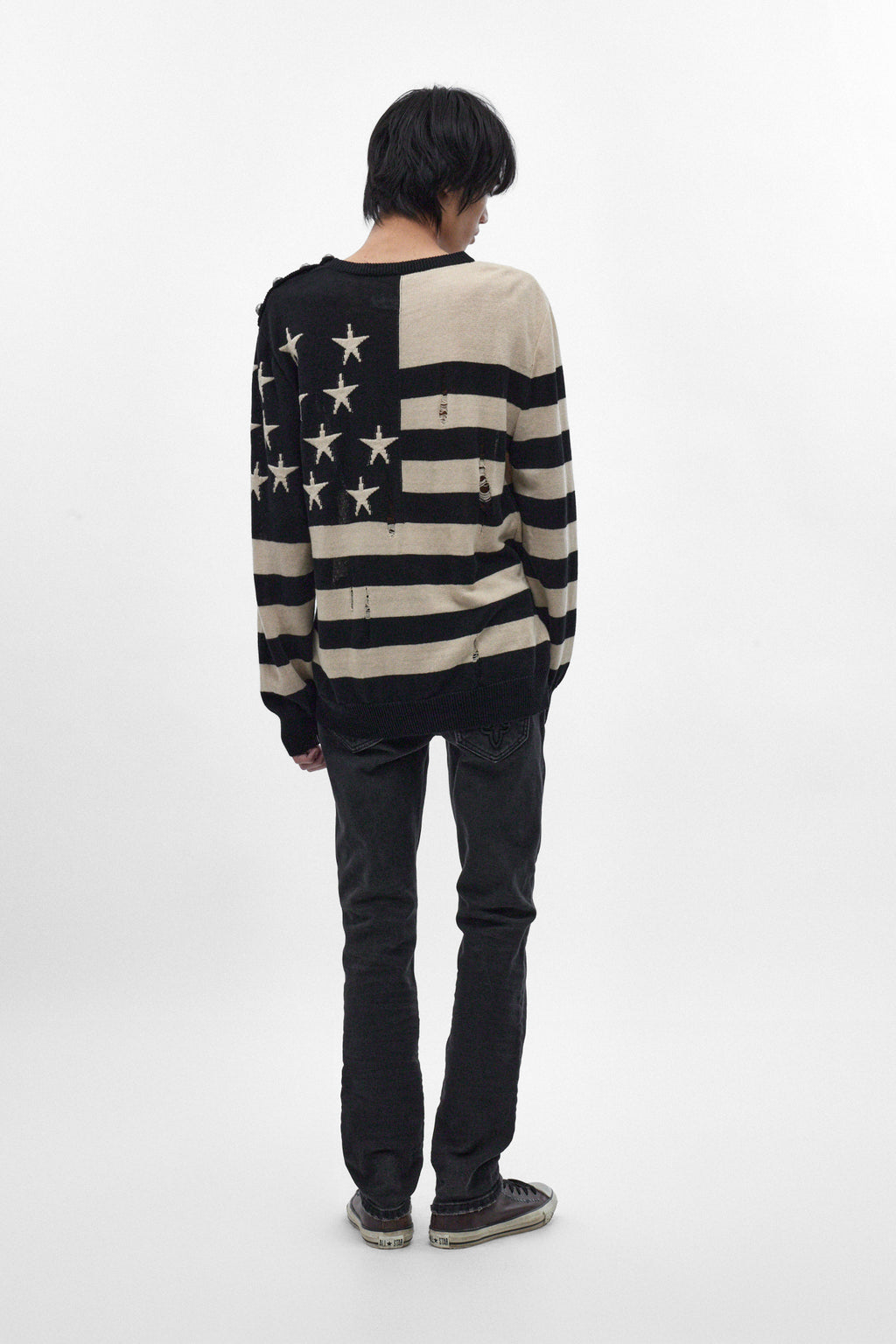 Huey Slim Straight Jeans in Charcoal Black - Rock Revival®