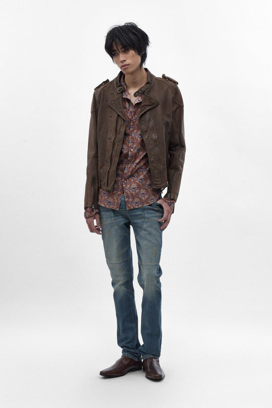 Huey Slim Straight Jeans in Vintage Blue - Rock Revival®