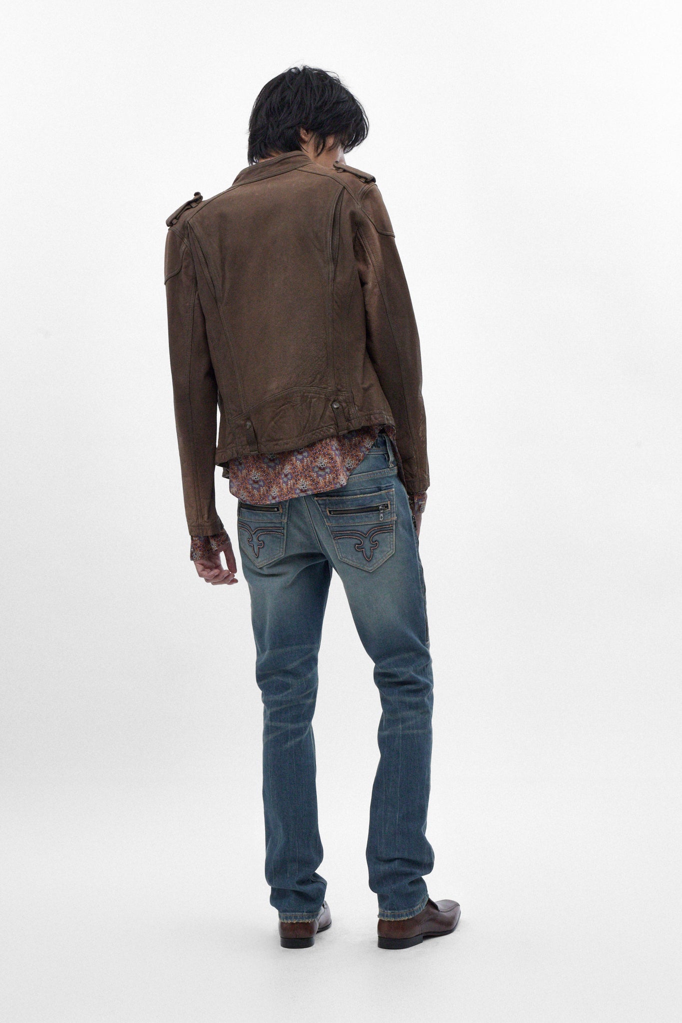 Huey Slim Straight Jeans in Vintage Blue - Rock Revival®