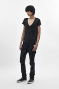 Huey Slim Straight Jeans in Black Coating - Rock Revival®