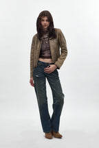 Isa Low-Rise Baggy Jeans in Dark Vintage Blue - Rock Revival®