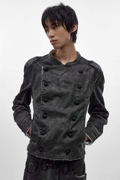 Rock Revival x Jaded London Military Moto Jacket | Men's Denim