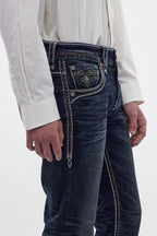 Jaydy Straight Jeans in Dark Blue