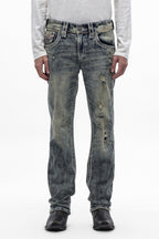 Jericho Straight Jeans in Acid Blue