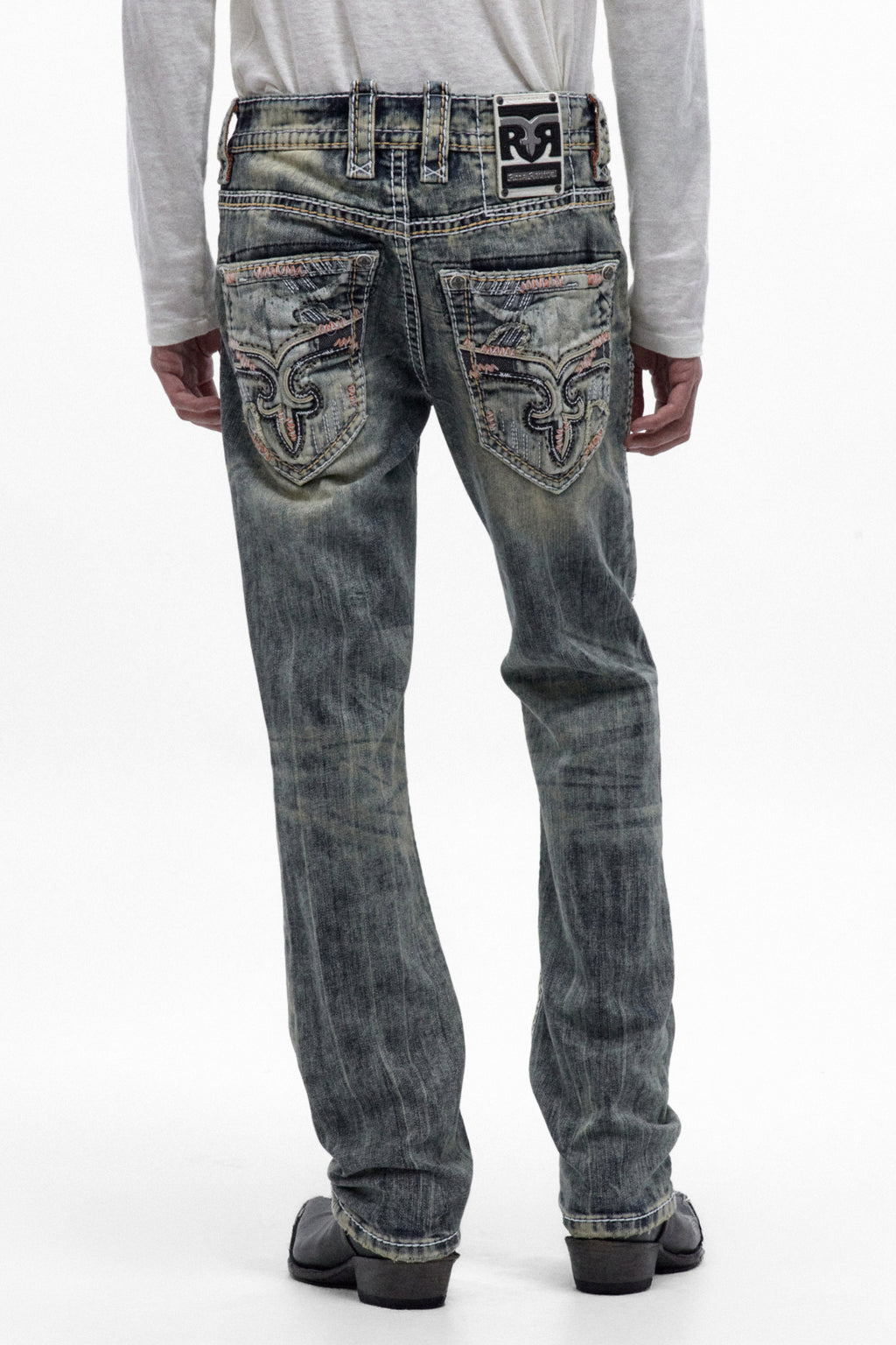 Jericho Straight Jeans in Acid Blue