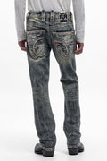 Jericho Straight Jeans in Acid Blue