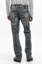 Jericho Straight Jeans in Acid Blue