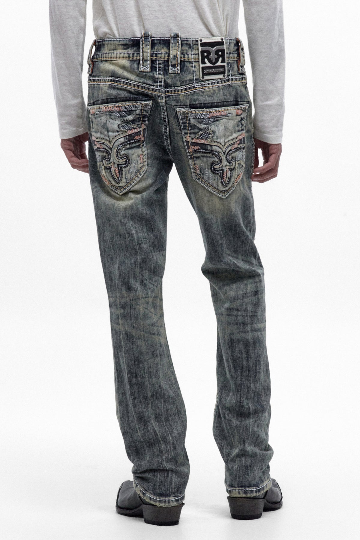 Jericho Straight Jeans in Acid Blue