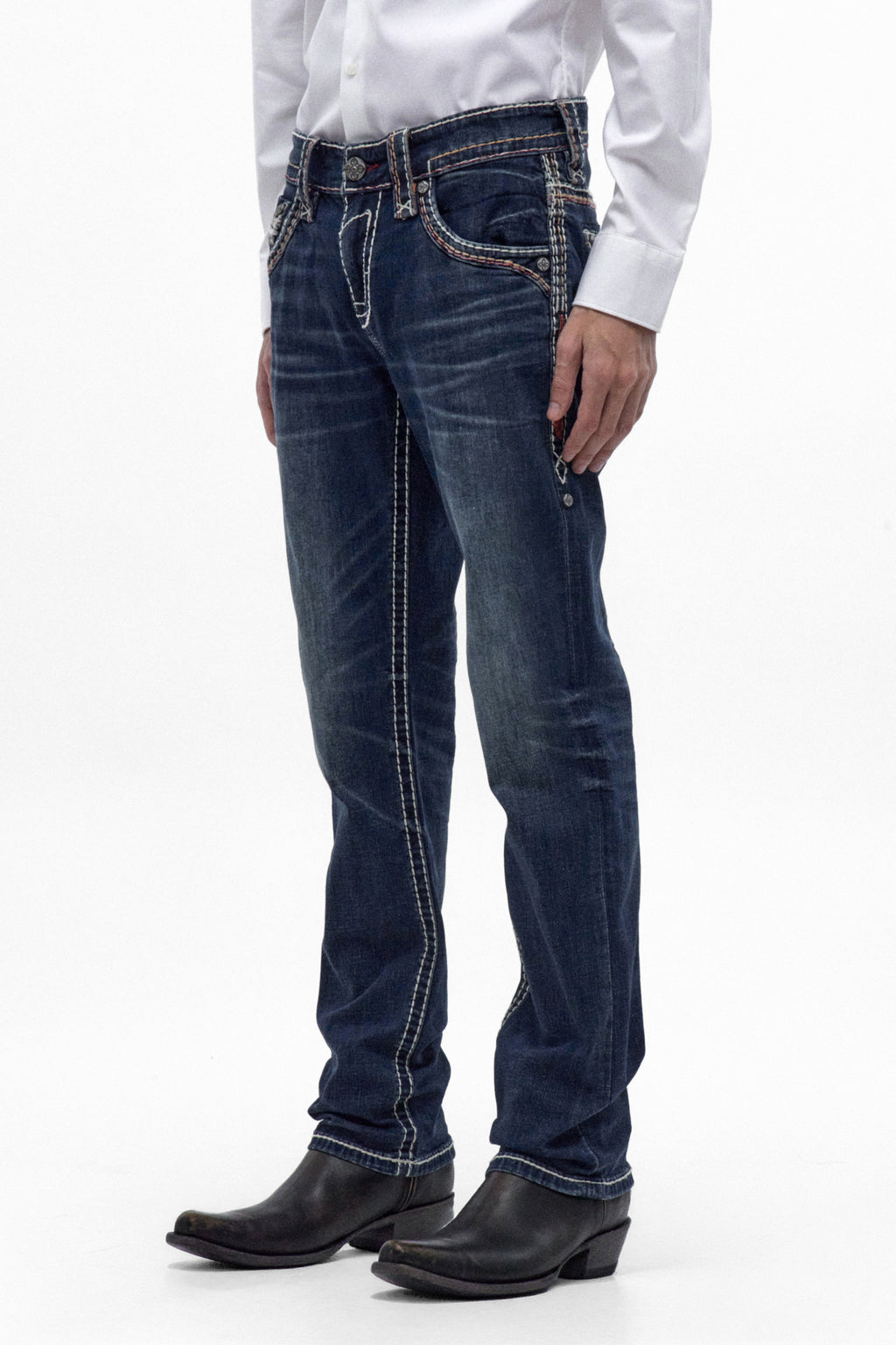 Jett Straight Jeans in Vintage Blue