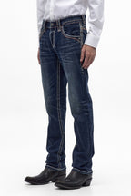 Jett Straight Jeans in Vintage Blue