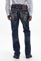 Jett Straight Jeans in Vintage Blue