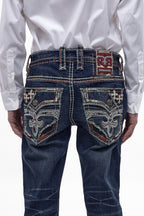 Jett Straight Jeans in Vintage Blue