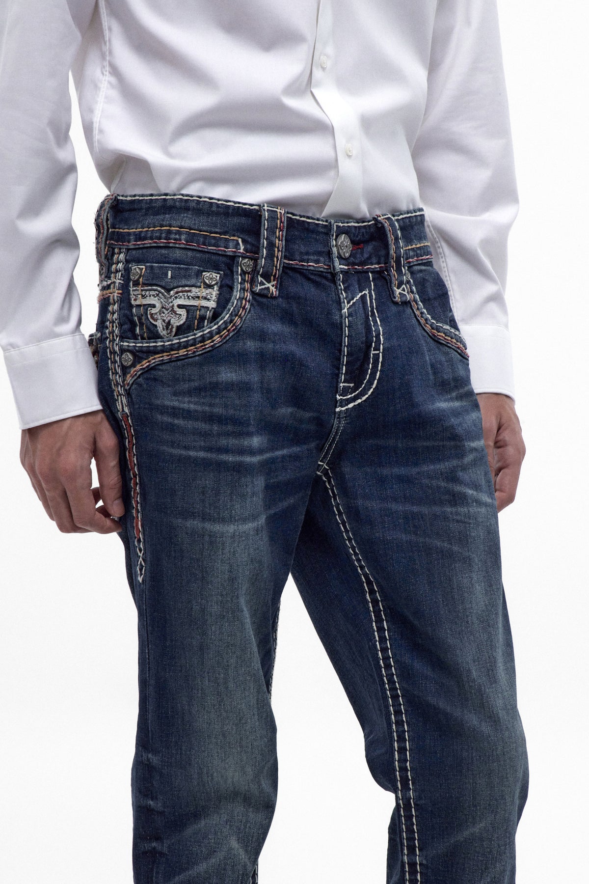 Jett Straight Jeans in Vintage Blue