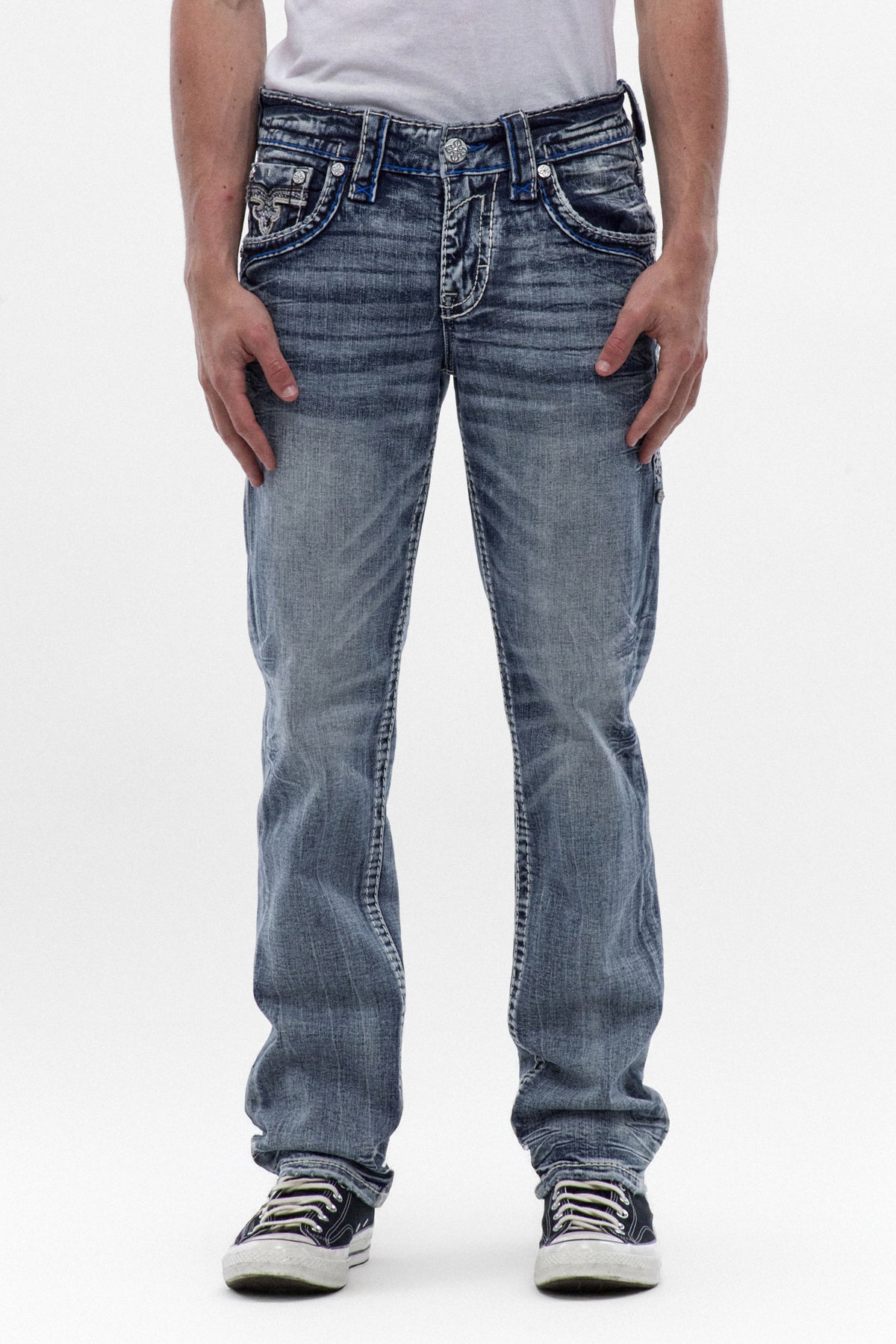 Jett Straight Jeans in Light Blue