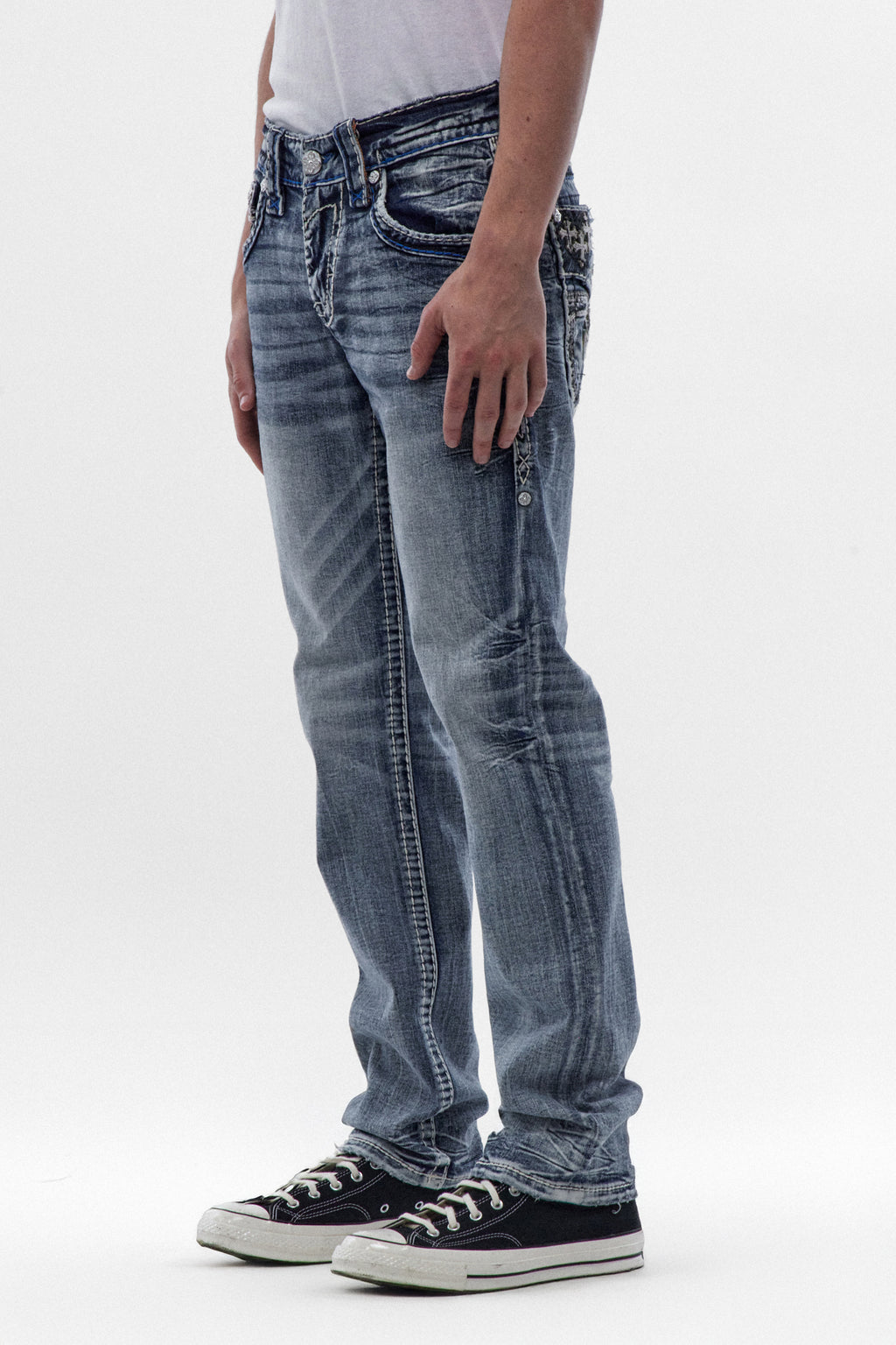 Jett Straight Jeans in Light Blue