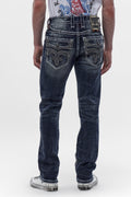 Jim Straight Jeans in Dark Blue