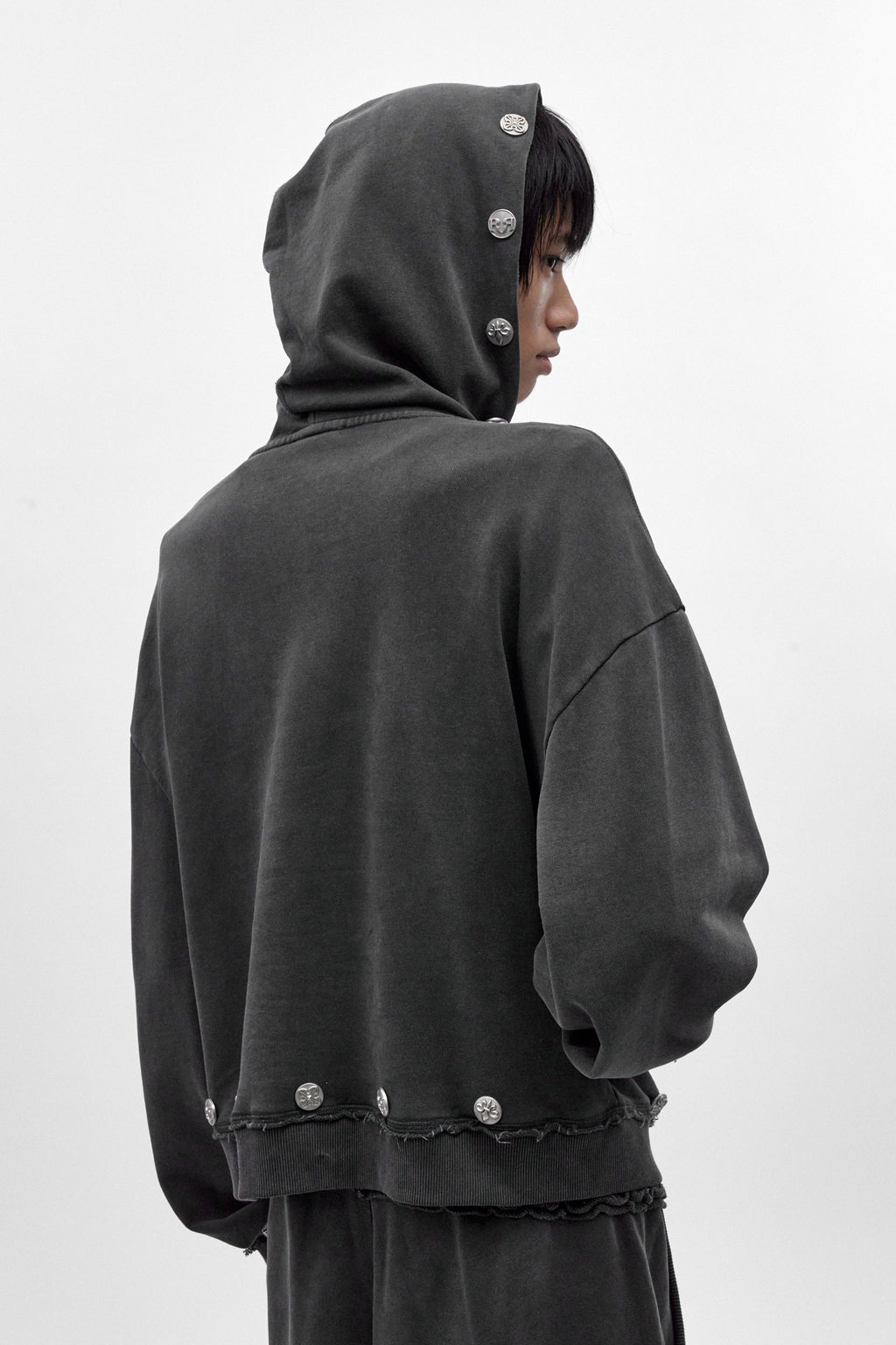 (JMH6646) Rock Revival by Jaded London Zip-up Hoodie in Dark Grey (JLxRCRV) (M) - Rock Revival®