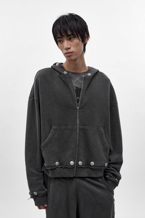 Rock Revival x Jaded London Napoleon Hoodie | Dark Grey | Rock