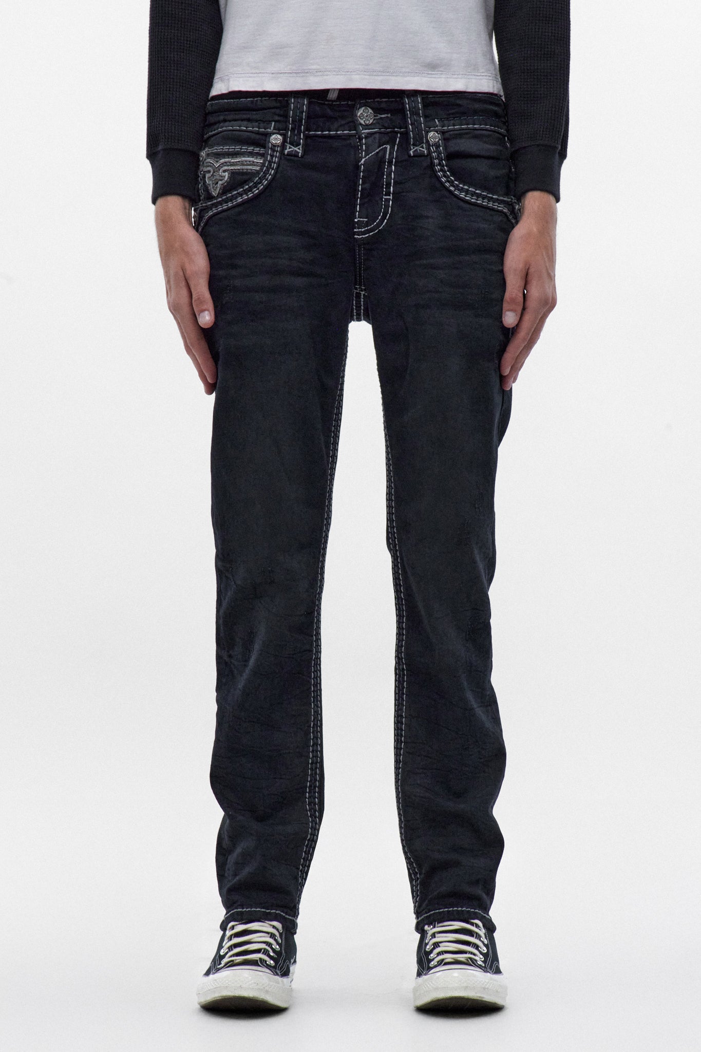 Joe Alternative Straight Jeans (7/30/26-DESC+IMG+INV)(CARBÓN SOBRETEÑIDO)