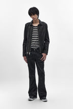 Jon Slim Flare Jeans in Black Coating - Rock Revival®
