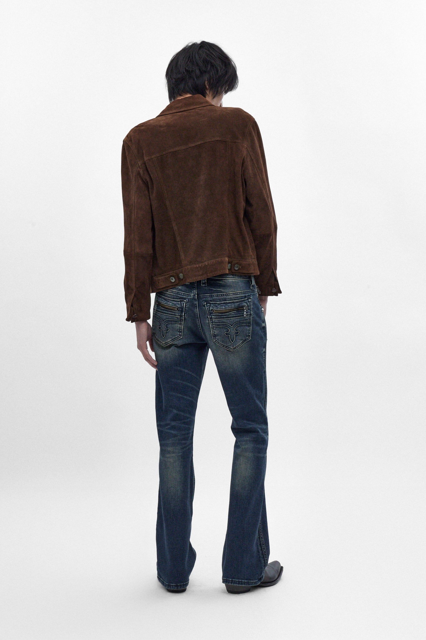Jon Slim Flare Jeans in Dark Blue - Rock Revival®