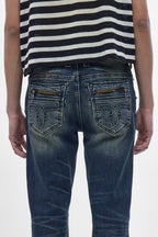 Jon Slim Flare Jeans in Dark Blue - Rock Revival®