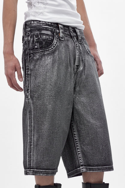 Rock Revival by Jaded London Silver Dust Shorts (M) - Rock Revival®