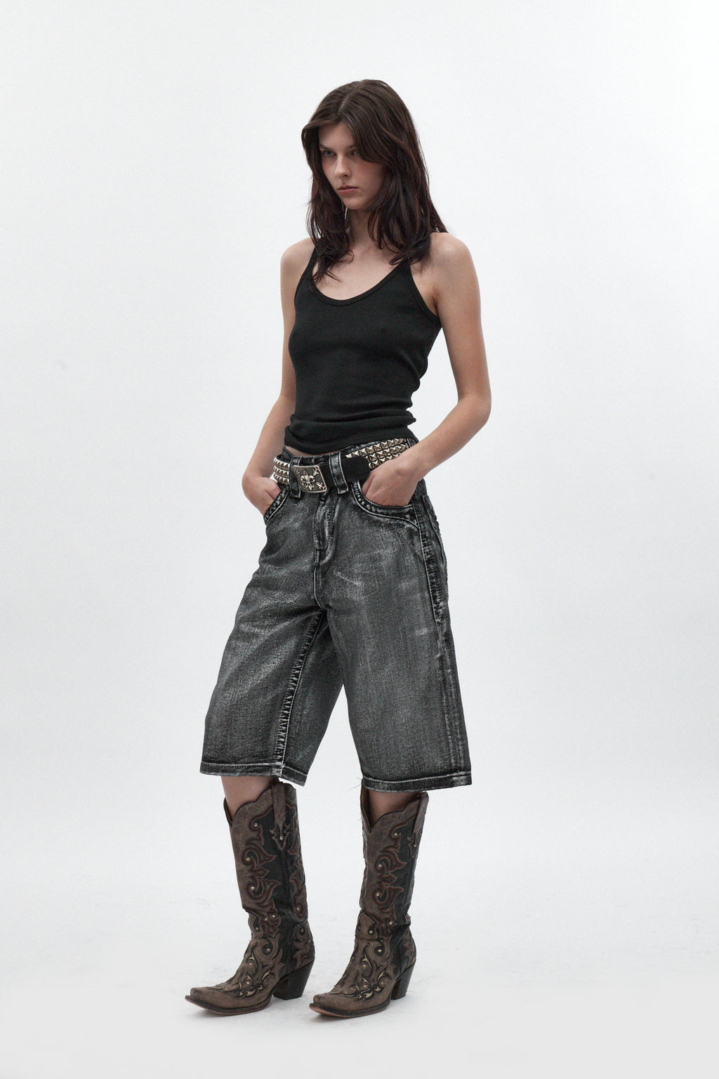 Blaze Denim Jort, by Jaded London - Rock Revival®