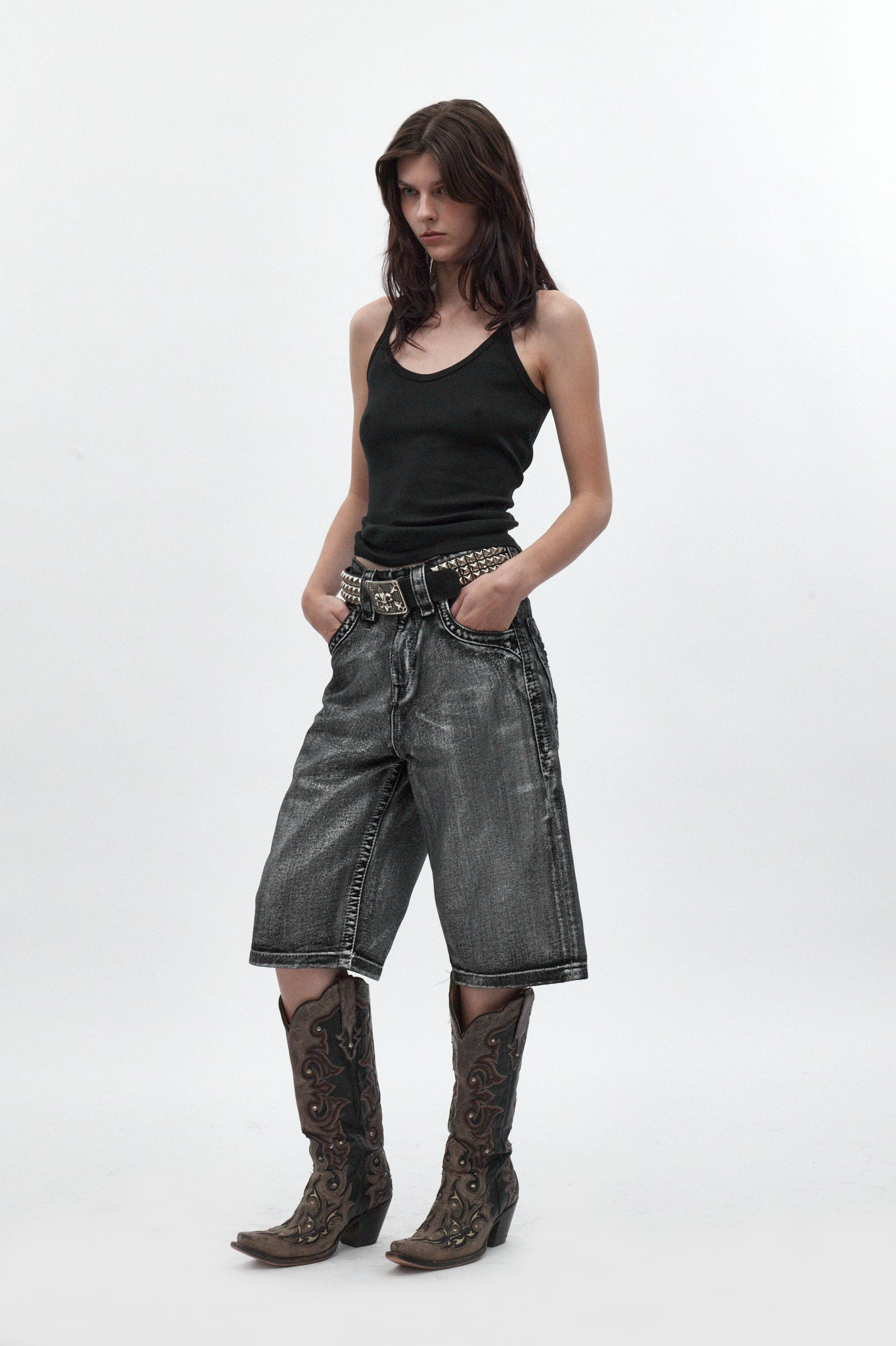 Blaze Denim Jort, by Jaded London - Rock Revival®