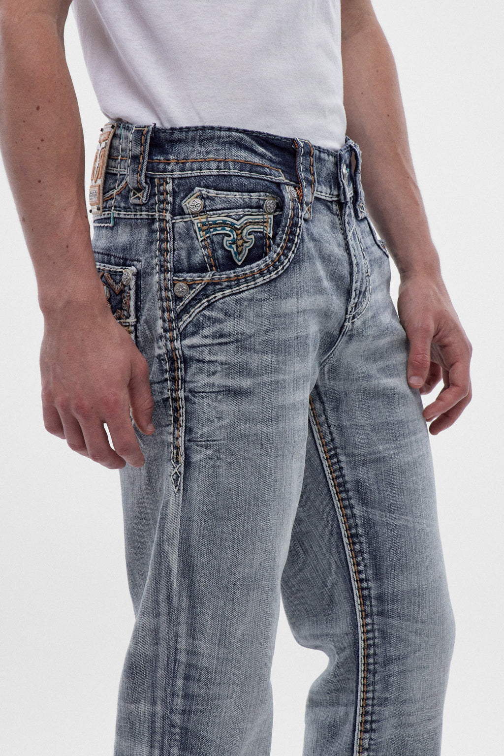 Judd Bootcut Jeans in Light Blue