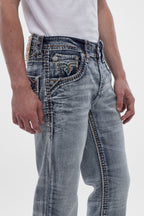 Judd Bootcut Jeans in Light Blue