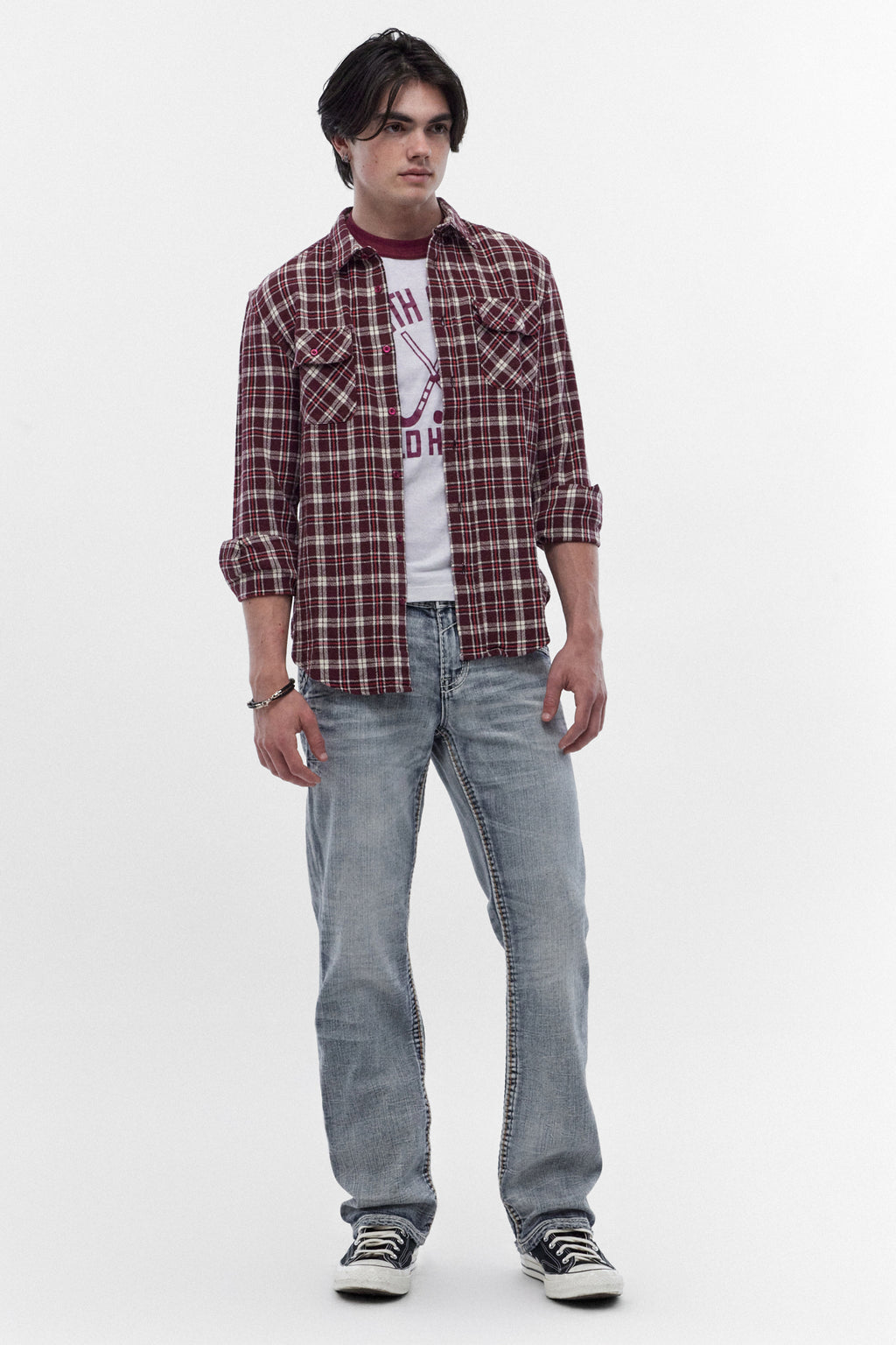 Judd Bootcut Jeans in Light Blue