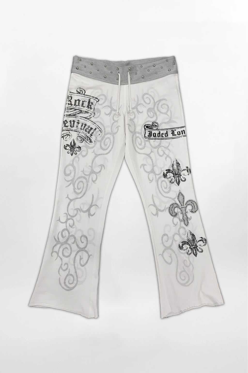 Rock Revival by Jaded London Graphic Studded Joggers