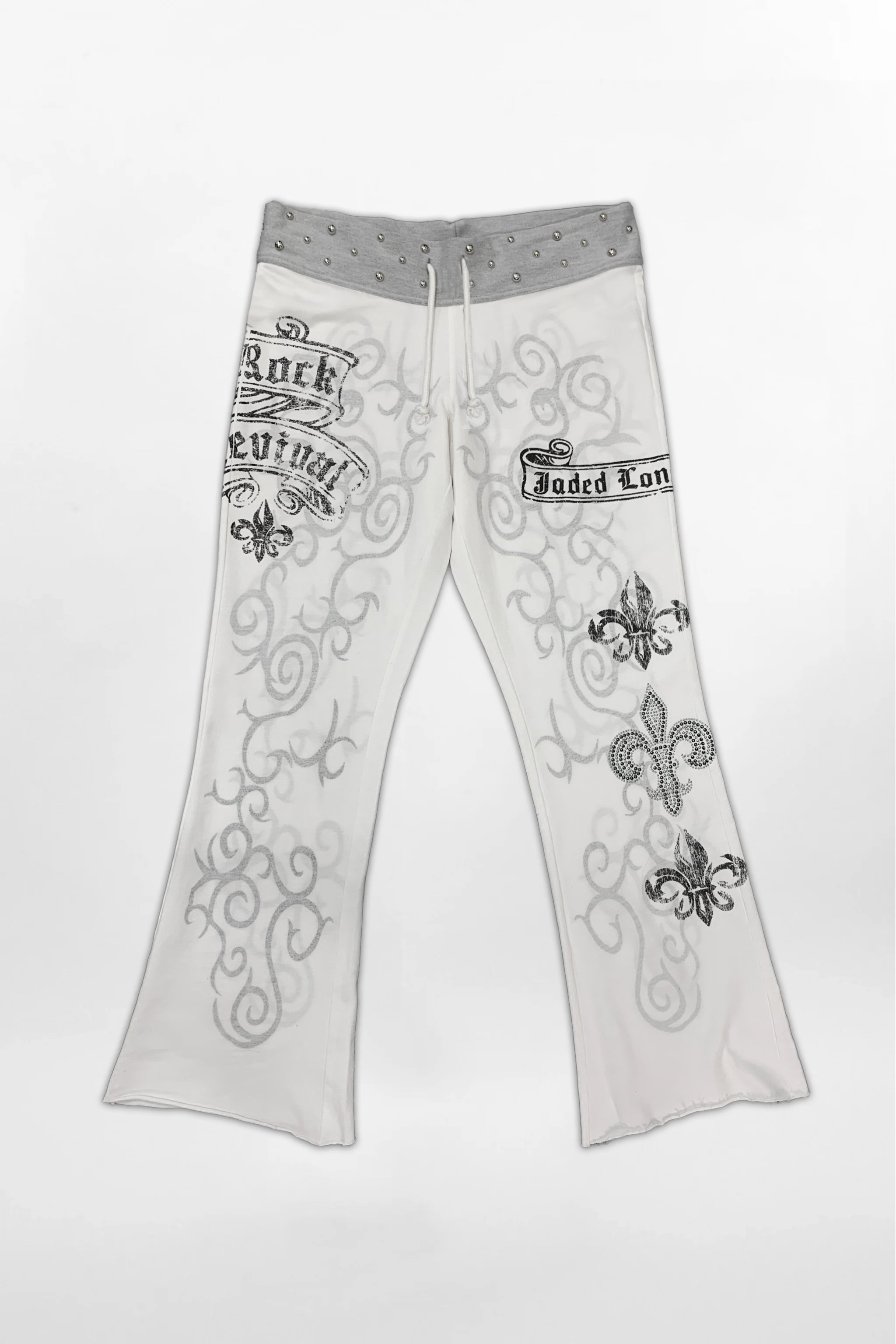 Rock Revival by Jaded London Graphic Studded Joggers