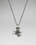 Frenchie Skull & Crossbones Pendant Necklace