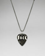 Rock Guitar Pendant Necklace