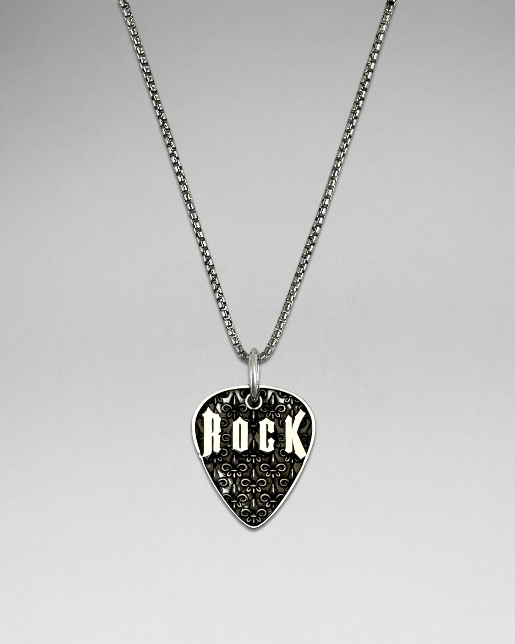 Rock Guitar Pendant Necklace