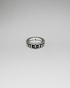 Rock & Fleur De Lis Band Ring