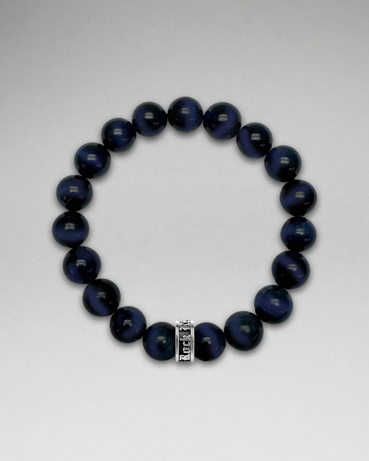 Twilight Blue Lapis 10mm Beaded Bracelet - Rock Revival®