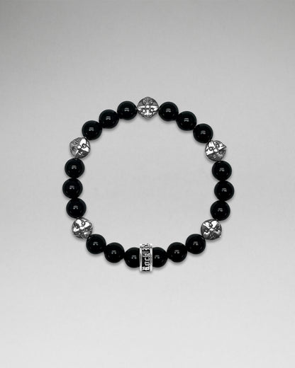 Polished Onyx Beaded Bracelet (8mm) (2/28/26-DESC+IMGS+UPCS) - Rock Revival®