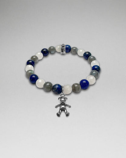 Beaded Bracelet W/ Bear Dangle Charm (2/28/26-DESC+IMG+UPCS) - Rock Revival®