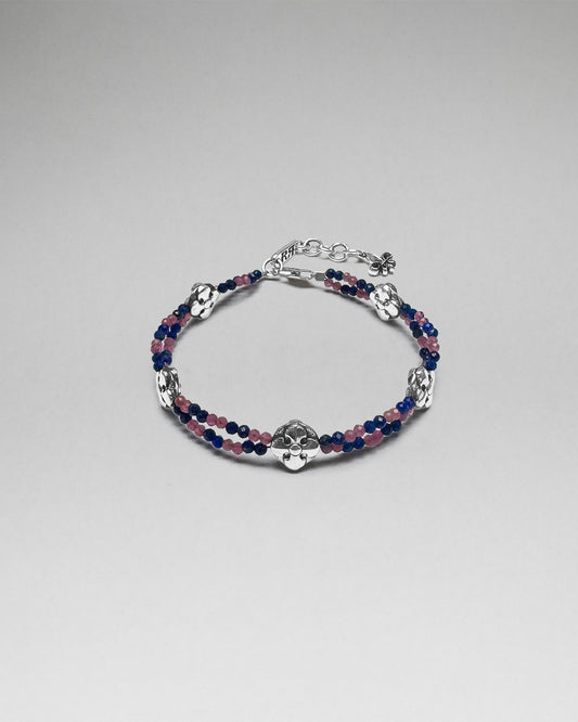 Lapis Blue/Pink Stone Beaded Bracelet (2/28/26-DESC+IMG+UPCS) - Rock Revival®